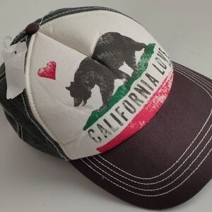 Billabong California Love Bear Trucker Hat Cap